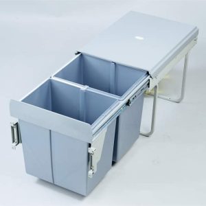 Pullout Drawing PVC Dustbin Soft Close